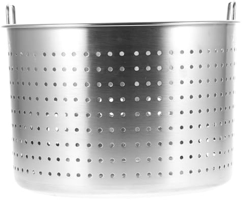 ABOOFAN Cubo Filtrante De Acero Inoxidable Para Cocinar Mariscos Olla Para Estofado y Fritura Resistente y Pulido Para Cocina Doméstica y Profesional