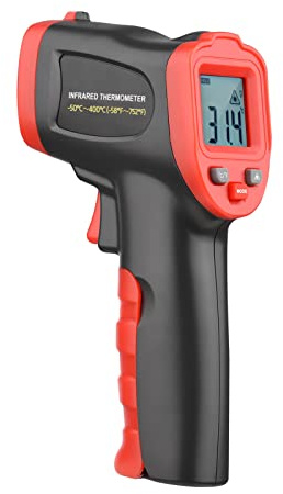VROOMOTO -50 ℃ ~ 950 ℃ / -58 ℉ ~ 950 ℃ Thermomètre infrarouge Thermomètre IR Portable Non Numérique Testeur de Température Pyromètre Pistolet de Température pour Cuisine Barbecue Chocolat Pizza