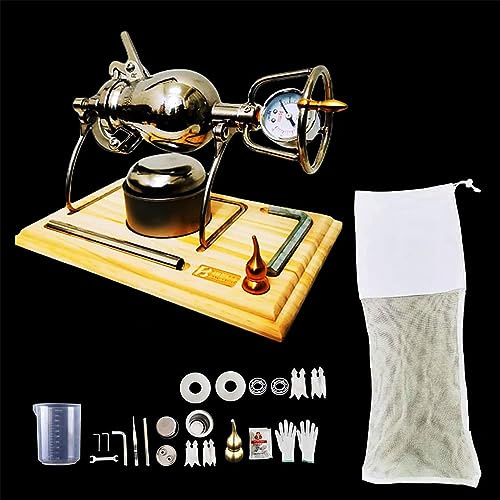 Hot Air Popcorn Machine, Chinese Popcorn Machine High Pressure Popcorn Maker, Stainless Steel Fire Heating Popcorn Popper, for Home Party,Large/260ml (Large/260ml Large/260ml)