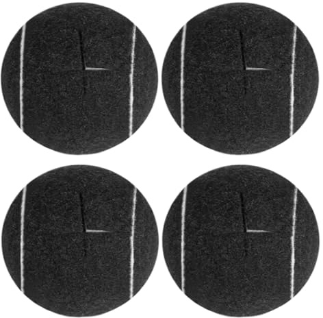 Färdigskurna tennisbollar för stolar, filtgummi 6,5 x 6,5 cm 60 g glidskydd, tyst halkfri golvskydd för sovrum, vardagsrum, arbetsplats, kontor