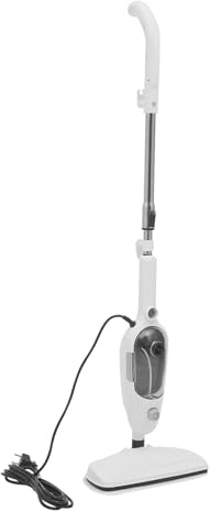 10-in-1 Dampfreiniger mit 1.12–1.32m Verlängerungsstange,1300W Handdampfreiniger mit 10 Zubehör 30s Aufheizung & 30m Laufzeit,Multifunktionaler Dampfbesen mit 450ml Tank für Fliesen Fenster Küche