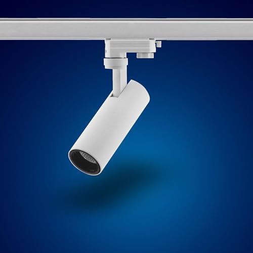 Mextronic S29W - Foco de 3 fases para sistema de raíles (15 W, luz blanca neutra)
