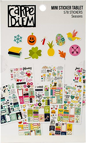 Simple Stories 7983 Planer Essentials Mini-Aufkleber, mehrfarbig