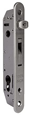 Serrure de sécurité INOX à larder pour tube de 40x40mm minimum