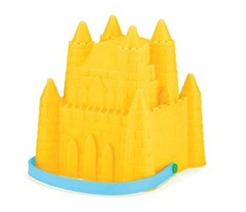 Bucket sand castle princess 15.5 x 18 cm yellow