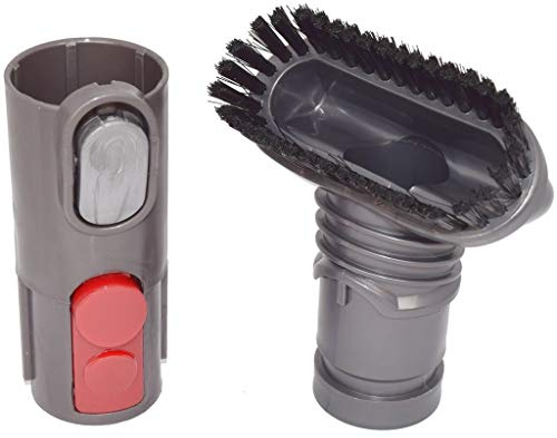 Ufixt Stubborn Dirt Dusting Brush Tool compatible with Dyson V6 V7 V8 V10 - Stiff Bristle Cleaner Attachment