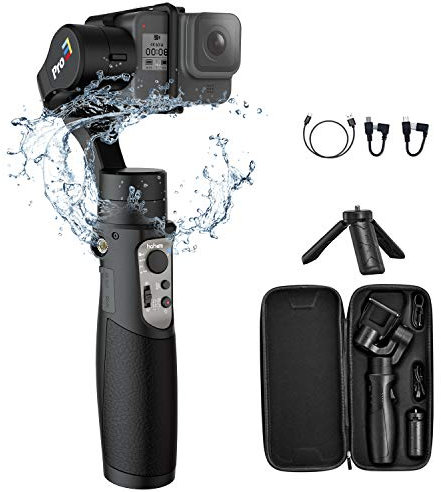 hohem iSteady Pro 3 Action Kameras Gimbal Handheld Gimbal Stabilisator 3 Achsen Splash Proof kompatibel mit GoPro 8/7/6/5/4/3, DJI Osmo Action,RX0, AEE,SJCAM,YI-CAM, Zeitraffer, 12 Stunden