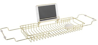 Present Time Badewannenablage Caddy - Gold - 61-81x18x7cm | Sonstiges - skandinavisch - Eisen