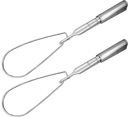 (2 Pack) Airmont Products AP-10942 Aluminum Wedge Clamp, ACSR Range 4-1/0, Stainless Steel Ball Handle, Service Drop Cable Clamp, Tighten Cables, Aluminum Wedge and Shell, Reduce Strain on Conductors