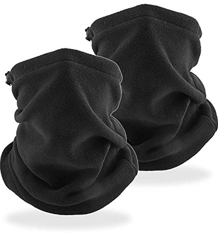 MIVAIUN 2 Stück Winter Loop Schal Weichem, Elastisc Halswärmer Winddicht Ski Maske Schlauchschal Warmer für Skifahren Laufen Radfahren, Sport-Halstuch, Motorrad Multifunktionstuch (2 Stück)