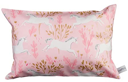 bettina bruder - Kleines Kuschelkissen Einhorn rosa weiß - 30 cm x 20 cm