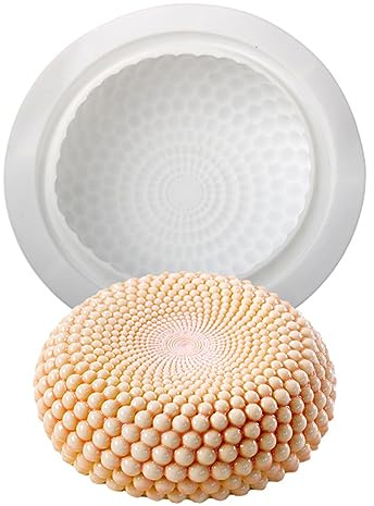 JS MOLD Silikon Backform, Sternenhimmel-Perlen Mousse-Kuchenform, Runde Form für Brot, Mousse, Kuchen