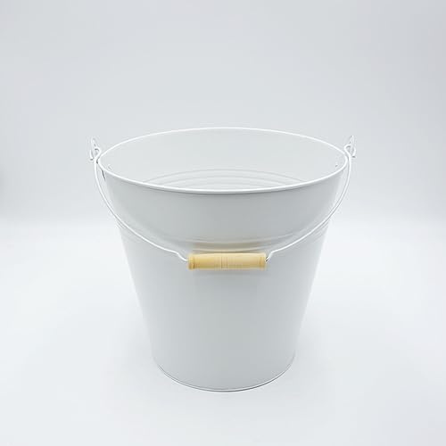 UNUS Metalleimer Ø 29cm Blecheimer Übertopf für Pflanzen | Dekoration oder Abfalleimer