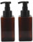 Distributeur de Savon moussant, Distributeur de Bouteilles à Pompe 2 pièces, Bouteille à Pompe Vide carrée moussante de 450 ml/16 oz, récipients liquides pour Savon pour Les Mains