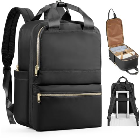 bergsalz Schwarz Reiserucksack Damen Ryanair Handgepäck 40x20x25 Rucksack Damen Herren Arbeit Handgepäck Rucksack Wasserdicht Travel Backpack