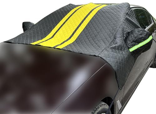 MARXAN Frontscheibenabdeckung Winter für Mercedes Sprinter 2019-2023, Sonnenschutz Auto Frontscheibe Scheibenabdeckung Eisschutzfolien mit 2 Spiegelabdeckungen Faltbare Gegen Schnee Frost Autozubehör