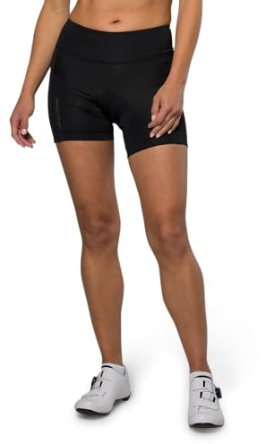 PEARL IZUMI Women's 5 Sugar Cycling Shorts with Mesh Pockets, Padded & Breathable with Reflective Fabric, Black, Small