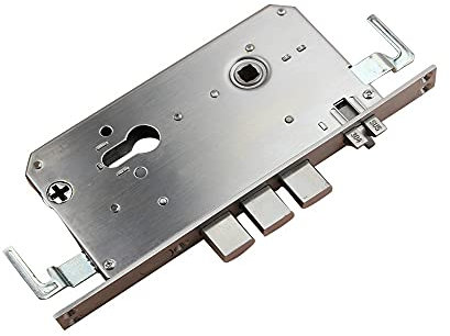 Lock Replacement Parts Stainless Steel Security Wooden Door Bedroom Indoor 3 Points Mortise Shackles Sliding Door Frame Lock Body