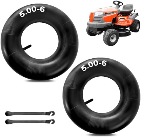 mizikuu 2 Pièces 13x5.00-6 Chambre à air, Tubes Intérieurs de Remplacement avec valve TR13 Chambres à air de Roue Brouette pour Razor Dirt Quad, Chariots à main, Tondeuses, Tracteur à pelouse, ATV