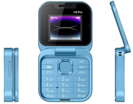 Cuifati 2G-Klapphandy für Senioren, Dual-Bildschirme, Große Tasten, Laute Lautstärke, Entsperrtes Handy mit LED-Taschenlampe, Rückkamera, FM-Radio, Dual-SIM-Karten, Langer Standby