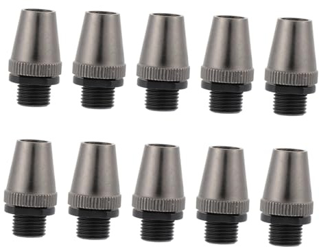 KONTONTY Morsetto Cavo Nero 10 Pezzi in Ferro e PC per Filo | Sospensioni Luminose e Vetro Isolato da Tavolo, Installazione Semplice, Blocco del Cavo