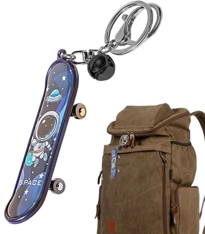 Finger Toy Skateboards – Skateboard-Taschen-Etikett, Reißverschlussetikett für Skateboard | Schöner modischer Schlüsselanhänger als Schulbelohnung, Geburtstag, Halloween, Weihnachtsgeschenke.