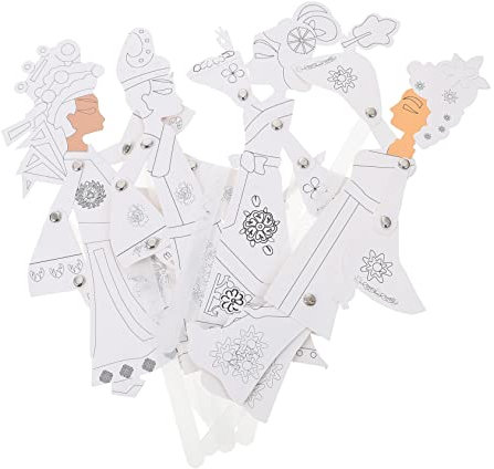 ifundom Pädagogisches Zubehör Jungen Und Mädchen Schattenspielset Handgefertigtes Bastelset 4-teiliges Spielzeugtheaterset Für Kinder