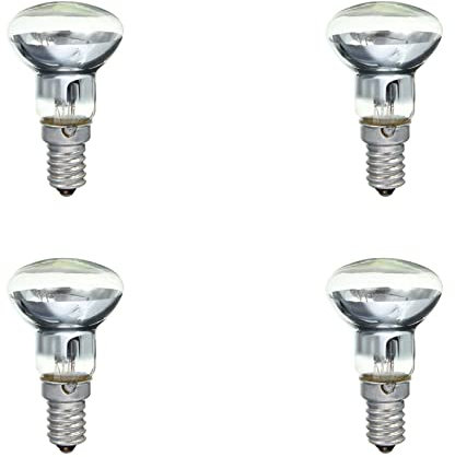 Ohewiiuk Lava Lampe E14 R39 30W Strahler Schraube in Glühbirne Klarer Spot Glühbirnen Lava Glühlampe 4 Stück