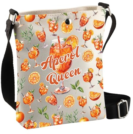 PLITI Aperol Spritz Geschenk Aperol Spritz Sommer Drink Cocktail Crossbody Geldbörse Aperol Queen Geschenk Cocktail Party Supplies