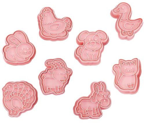 Alipis 1set Timbratori per Biscotti Tema Animali per Decorazioni da Cucina Strumenti per Biscotti Divertenti e Creativi da Plastica Riutilizzabile per Cottura