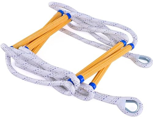 Outdoor Emergency Escape Rope Ladder Fire Escape Ladders, Safety Ladder,Safety Ladder,Ladder Fire Escape Ladders for Sloping Roof, Portable Fire Rope Ladder(40FT/12M)