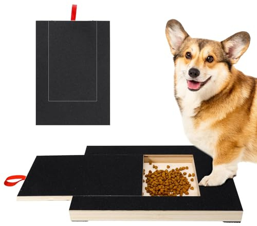 Ninoclar Dog Nail Scratch Board, Multifunctional Scratching Boards Dog Nail File Board Puppy Nail Grinding Pad Sturdy Dog Paws Scratchboard with Built