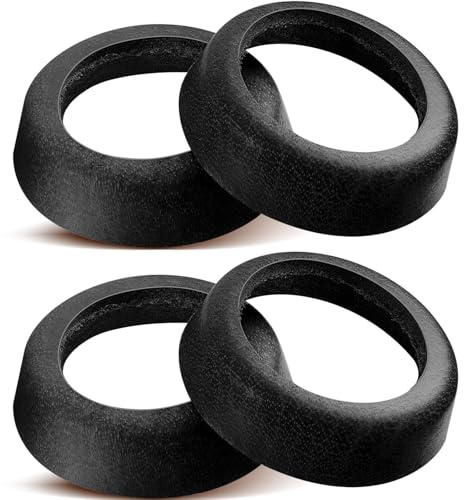 Photect 4 Stück Ledermanschette für Schwengelpumpe Typ 75, Schwarz | Kolbenmanschetten, Rindsleder Dichtung, für Gartenpumpe Handpumpe Wasserpumpen Ersatzteile