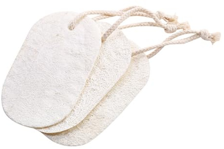 GOOHOCHY 3 Piezas Esponjas de Luffa Naturales para Lavado de Platos Esponja Suave y Biodegradable para Limpieza Cocina No Daña Utensilios Almacenamiento y Uso