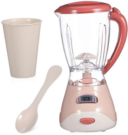 Toyvian Detachable Electric Blender for Sturdy Plastic Play Kitchen Accessory Realistic Juicer Pretend Playset for Boys and and Easy to Clean Gift