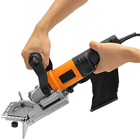 Fresadora para Madera, Máquina espigadora for carpintería de 760W, máquina ranuradora de madera for carpintería de galletas for tablero de acoplamiento