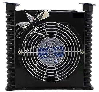 Ventilateur Soufflant, AJ0510T-CA 10L/Min refroidisseur hydraulique radiateur d'huile refroidi par Air échangeur de chaleur for système hydraulique CNC for VP20 VP30 Vane Pumb(AF0510T-CA,AC)