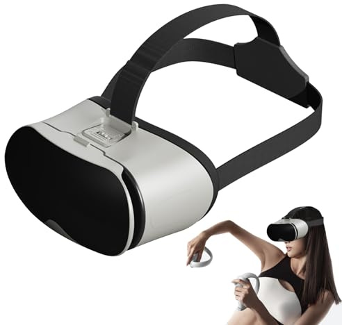 Gafas de realidad virtual, construcción ligera de ABS, diseño ergonómico, lentes de alta transmitancia, acolchado suave, función de visión extendida, para teléfonos móviles de 4 a 6 puntos de 7