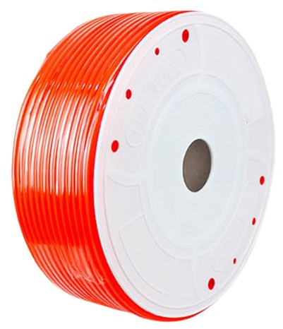 Vilgftyiet Tuyau d'air en polyuréthane 4 mm de diamètre extérieur x 2,5 mm ID, rouleau de 160 m pour compresseur d'air et outils pneumatiques, résistant à la haute pression jusqu'à 10 kgf/cm²