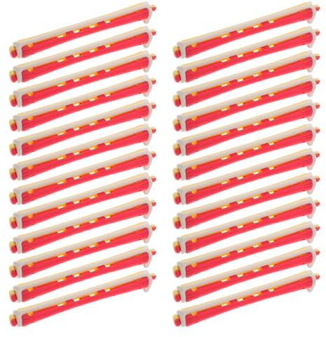 NOLITOY Juego de 24 Varillas de Plástico para Crear Ondas sin Calor, Prácticas y Duraderas para Uso en Salón en Casa y Peinado DIY