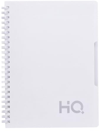 Navneet Youva HQ | 1 Ämne Spiral Wiro anteckningsbok för personligt bruk och kontor | Enkel linje | A5 storlek - 21 cm x 5,8 tum | Vit | 160 sidor
