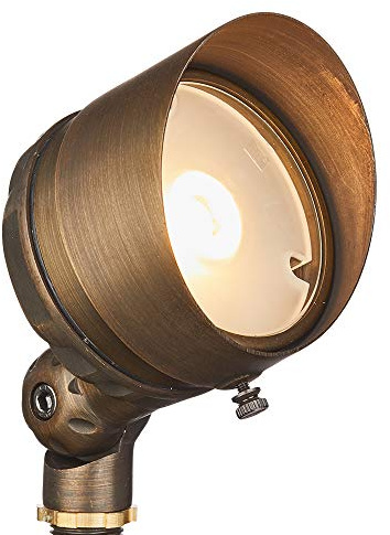 VOLT G4 Infiniti 12V Cast Brass (Bronze) LED Outdoor Spotlight 500 Lumens 2700K Warm White for Low Voltage Landscape Lighting