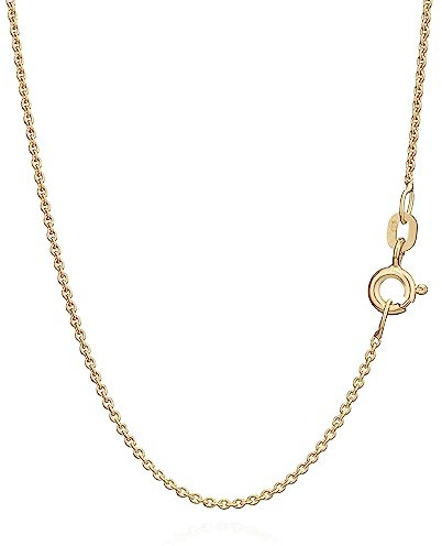 NKlaus 55cm Ankerkette 585 Gelbgold 14 Karat elegante Halskette filigrante Breite 1,1mm Collier 2,3g schwer 9441