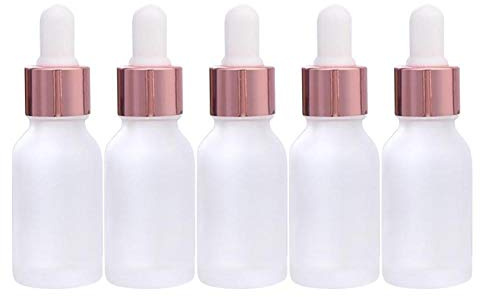 5pcs 10 Ml con Gotero Botella Vacía Ojo De Cristal Cuentagotas Botellas Pequeña Muestra Botellas De Vidrio para Botellas Esencial Difusor De Aceites De Masaje De Belleza De Cristal del Aceite con