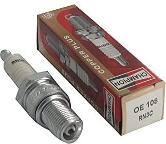 CHAMPION – Candela di accensione Champion RN3C – durevole e affidabile – Pezzo di ricambio di alta qualità – equivalente NGK BR8ES