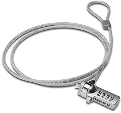ACT Laptop Lock Combination 1.5m, Portable Anti-Theft cable, 4-Digit Password Lock, for Laptop and PC – AC9015