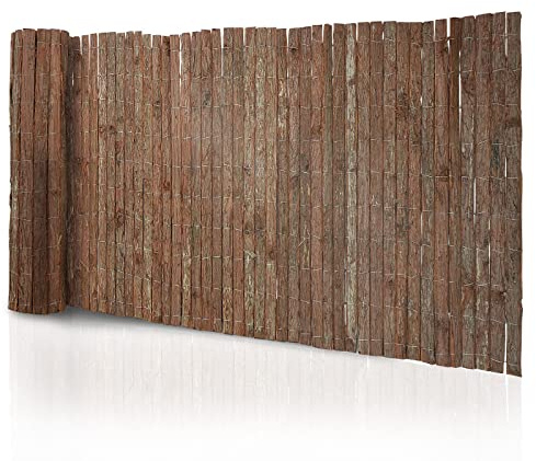 KARAT Baumrindenmatte - Sichtschutz aus Baumrinde für Balkon und Garten - Sichtschutzmatte - Rindenzaun - Gartenzaun (200 x 300 cm)