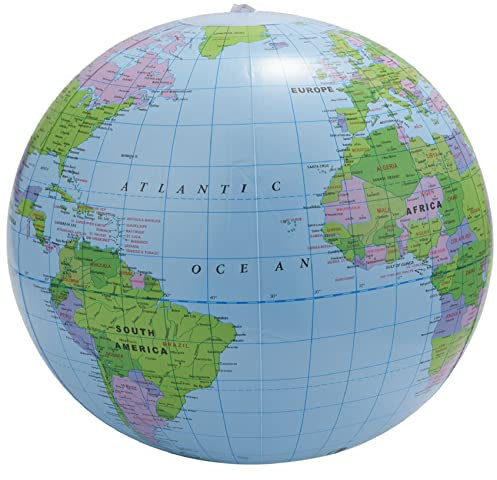 Aufblasbares Spielzeug Globus Ausbildung Geographie Karte Ballon Wasserball 40 cm