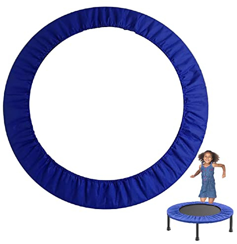 PRELGOSP Cubierta de Muelles para Mini Trampolín, Funda Cama Elastica Impermeables Resistente A Los Rayos UV, ø 81 91 96 101 cm Protector Cama Elastica de 6 Agujeros,Azul,40 inch/101 cm