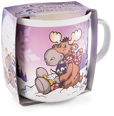 Tasse Cosy Winter 400ml 9,5x9cm mit Banderole